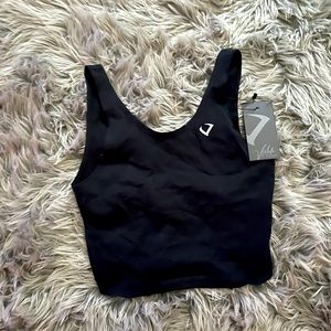 Violate the dress code crop cross back tank